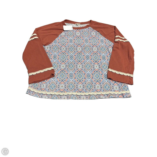 Top Long Sleeve By Pol In Multi-colored, Size: S