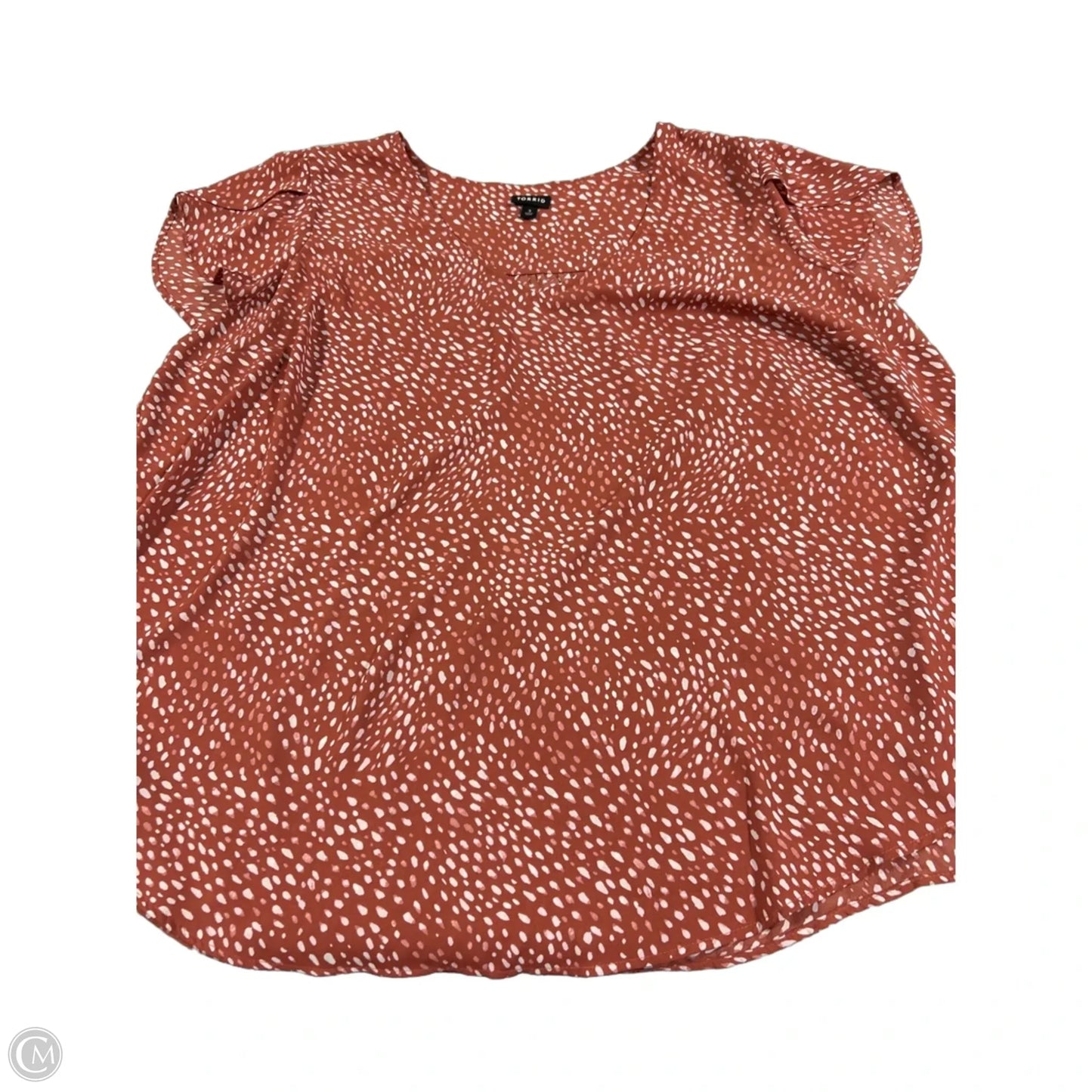 Top Short Sleeve By Torrid In Red, Size: 3x