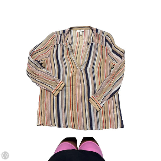 Top Long Sleeve By Joie In Striped Pattern, Size: S