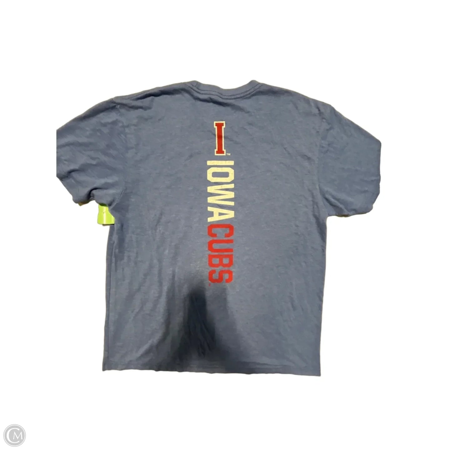 Top Short Sleeve By Cme In Blue, Size: L