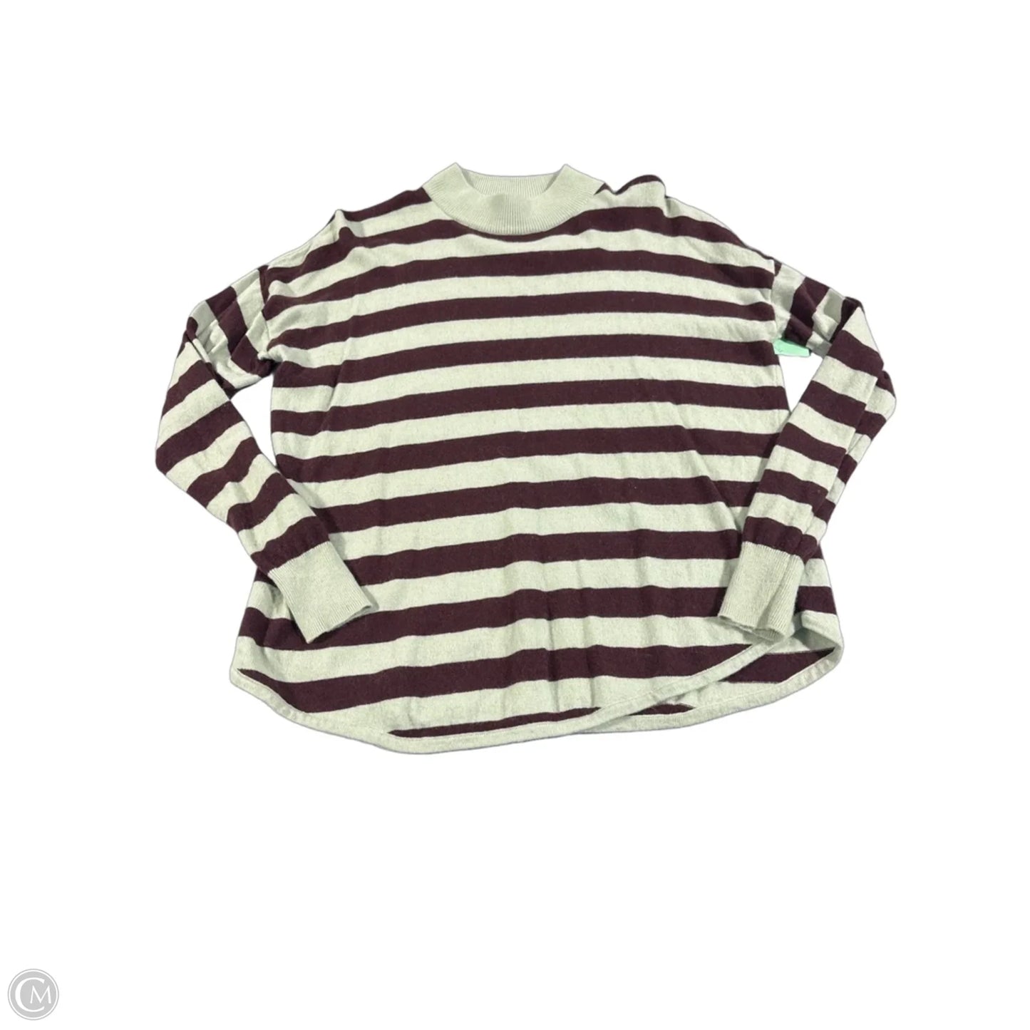 Top Long Sleeve By Madewell In Brown & Green, Size: S