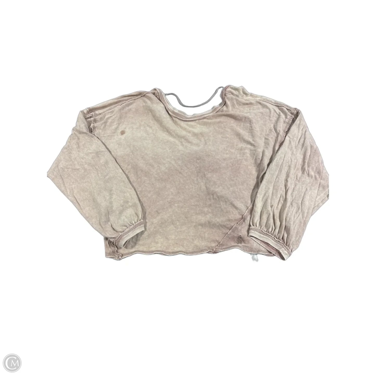Top Long Sleeve By Free People In Pink, Size: S
