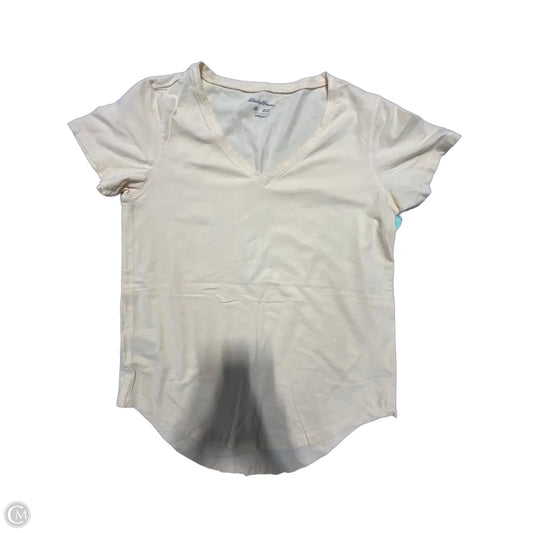 Top Short Sleeve Basic By Eddie Bauer In Yellow, Size: S
