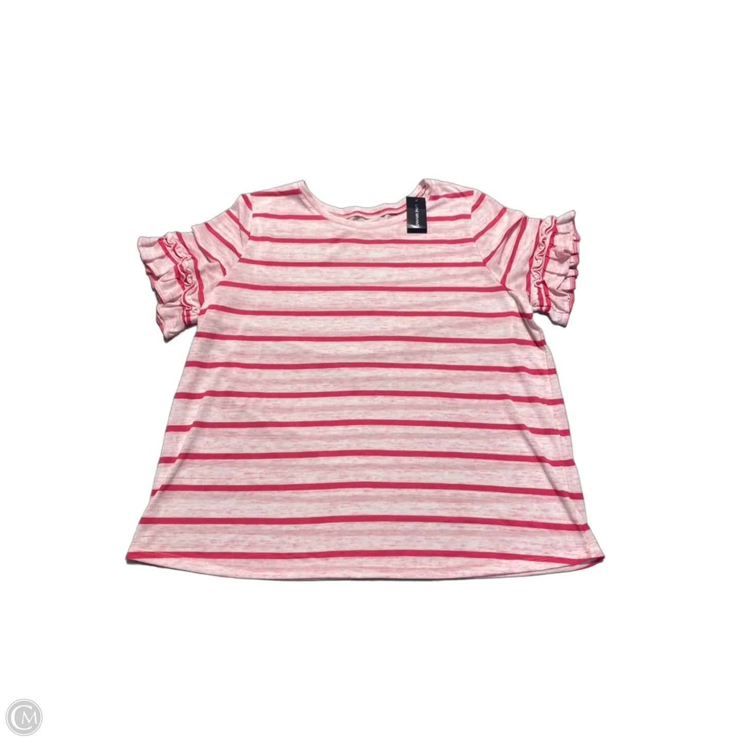 Top Short Sleeve By Lane Bryant In Pink, Size: 1x