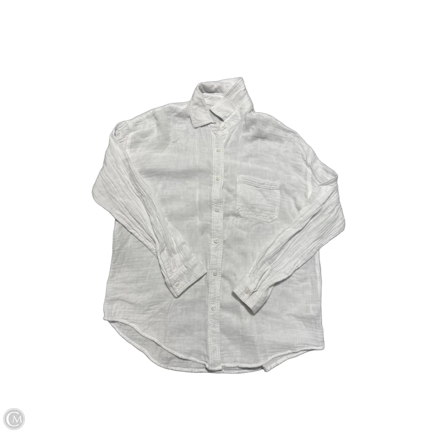 Top Long Sleeve By Aeropostale In White, Size: S
