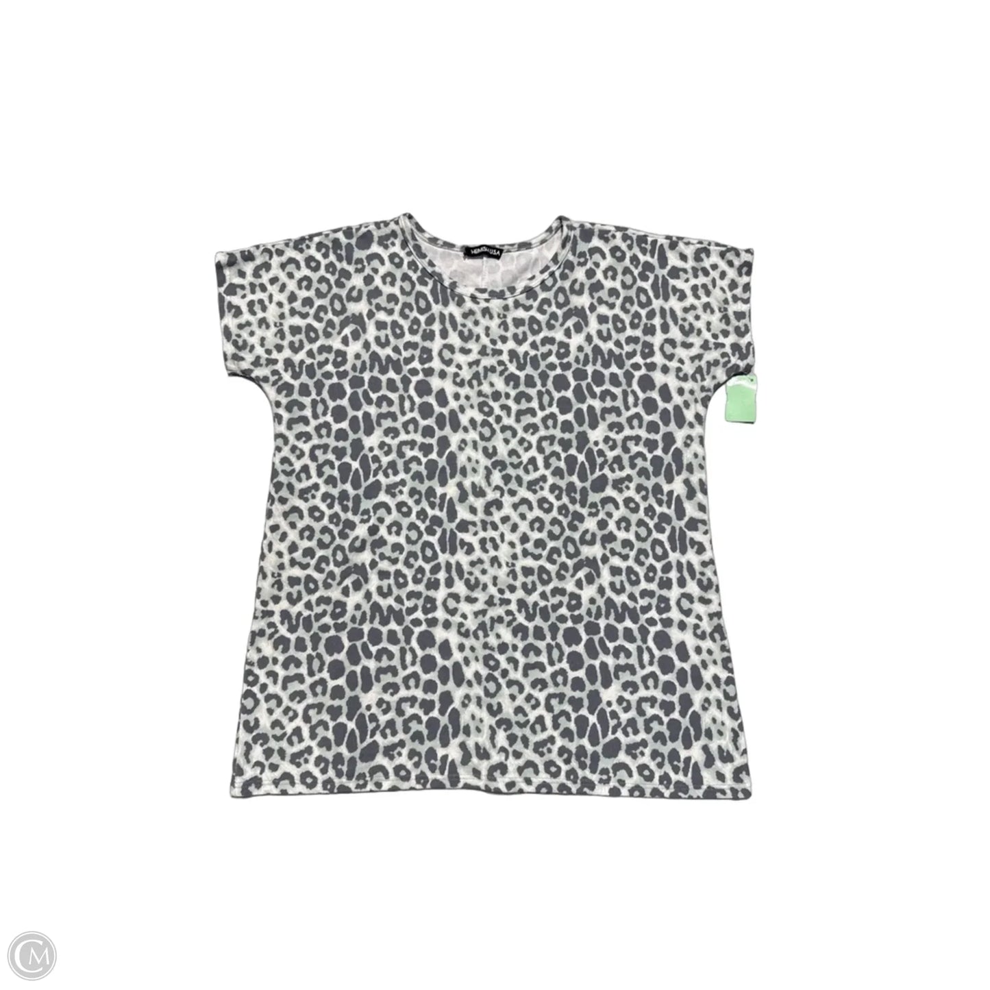 Top Short Sleeve By Heimish Usa In Animal Print, Size: M