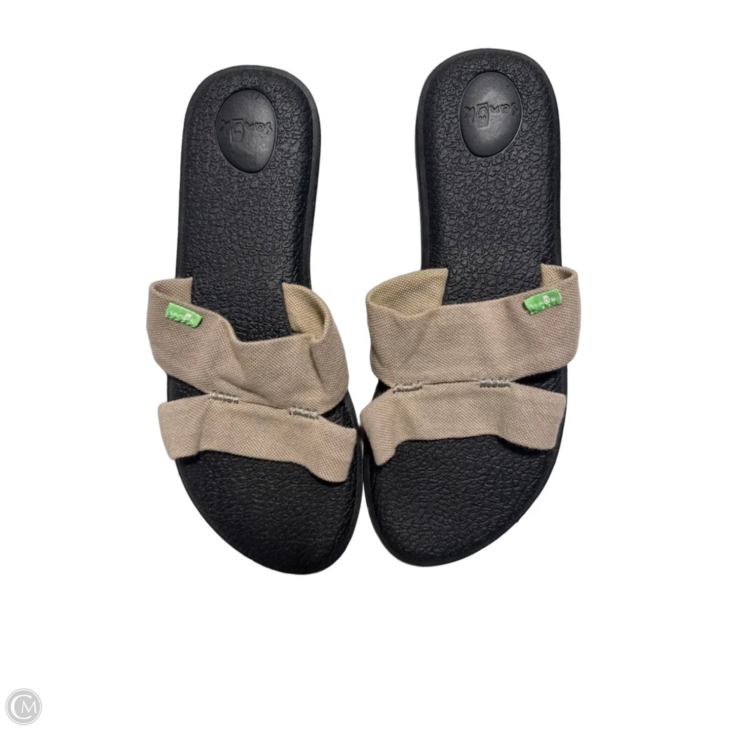 Sandals Flats By Sanuk In Black & Brown, Size: 10