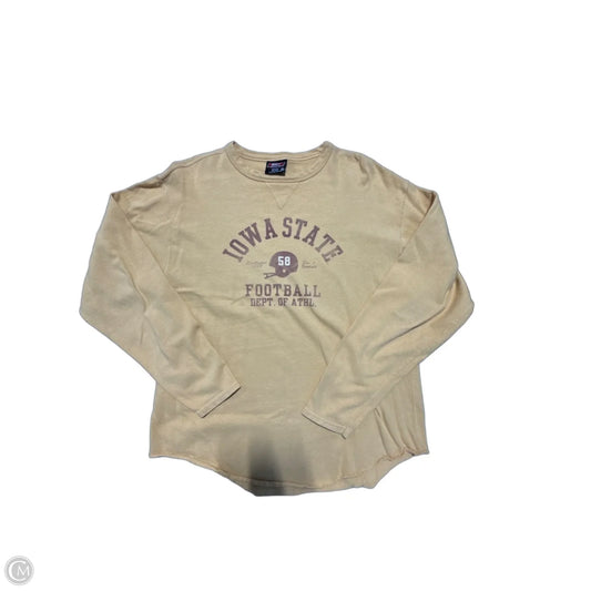 Top Long Sleeve By Cmc In Yellow, Size: M