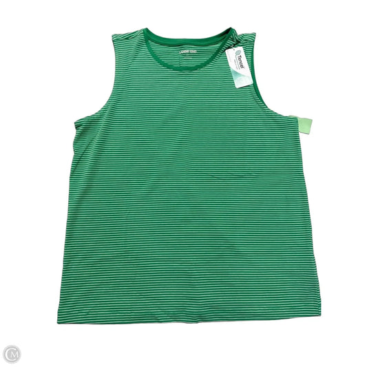 Tank Top By Lands End In Grey & White, Size: L