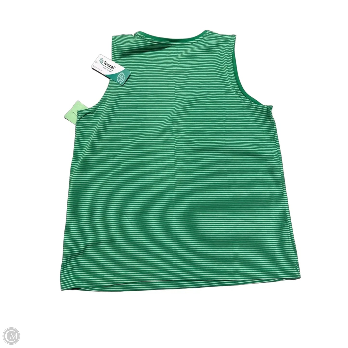 Tank Top By Lands End In Grey & White, Size: L