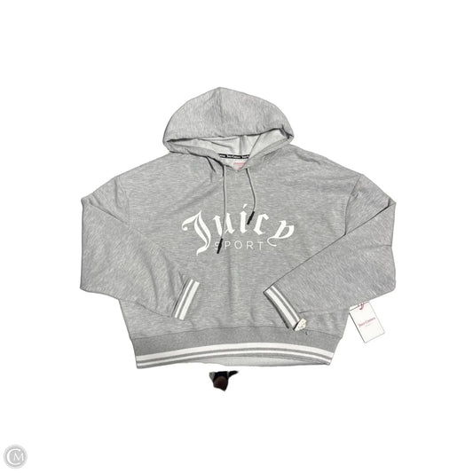Sweatshirt Hoodie By Juicy Couture In Grey, Size: Xl