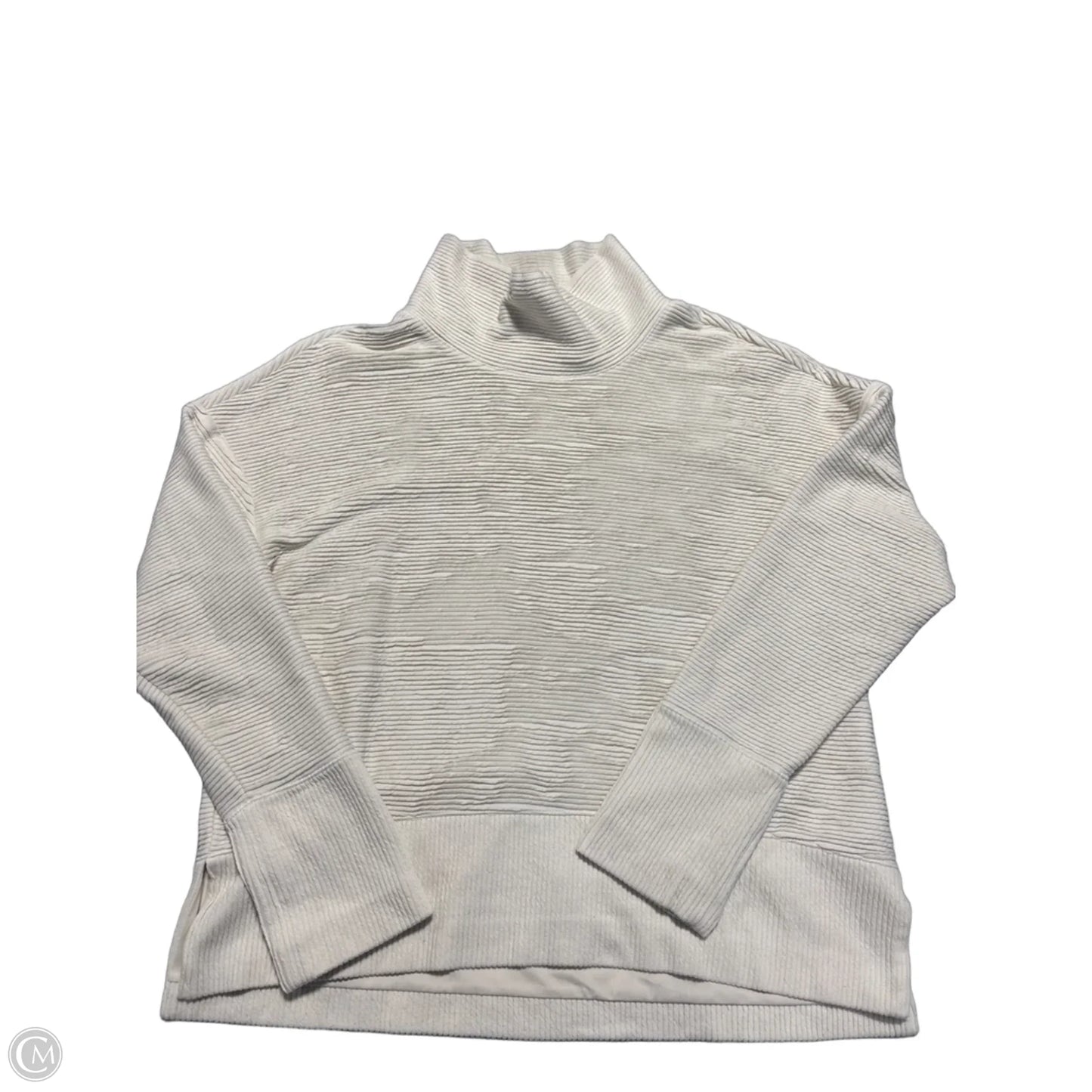 Top Long Sleeve By Calia In Cream, Size: L