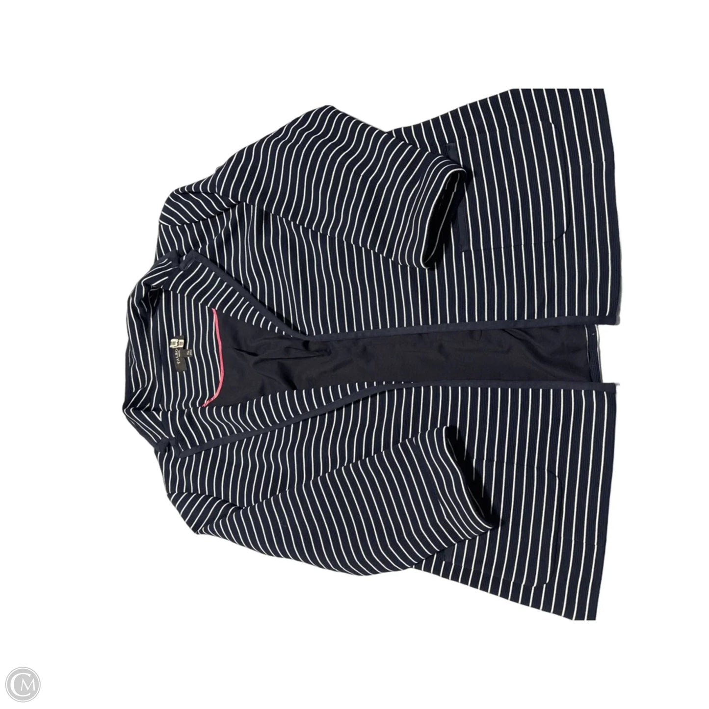 Blazer By Talbots In Blue & White, Size: Xlp