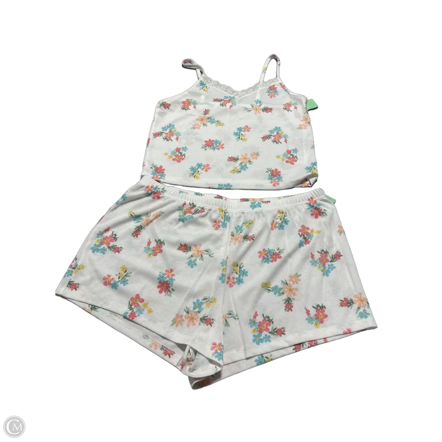 Top 2pc Sleeveless By Colsie In Floral Print, Size: Xl