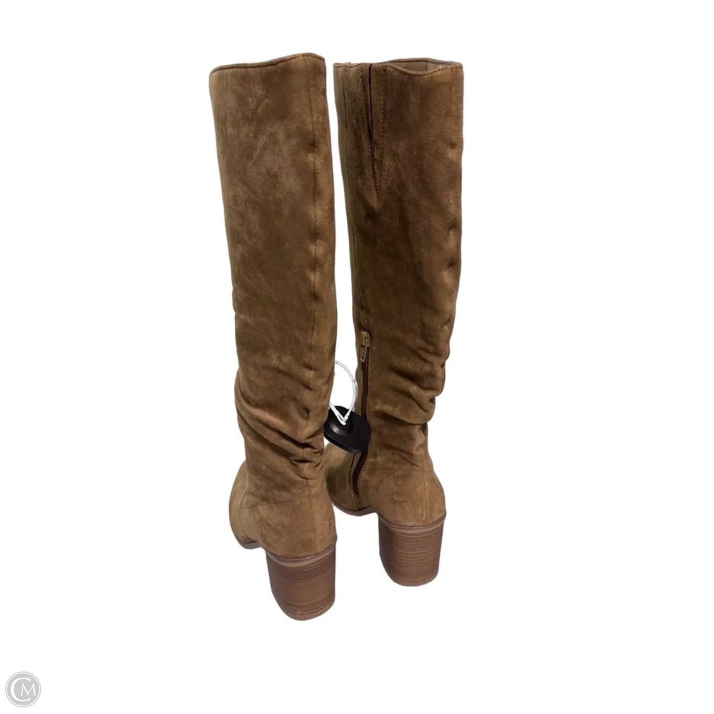 Boots Mid-calf Heels By Cmc In Tan, Size: 8