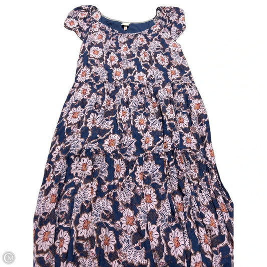 Dress Casual Maxi By Knox Rose In Blue & Purple, Size: 3x