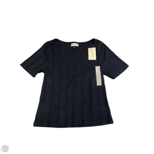 Top Short Sleeve By Universal Thread In Black, Size: L