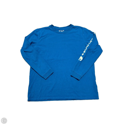Top Long Sleeve By Carhartt In Blue, Size: L
