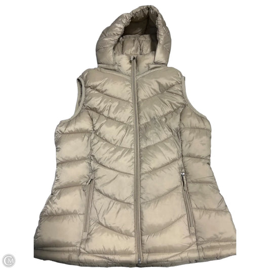 Vest Puffer & Quilted By Charter Club In Tan, Size: M