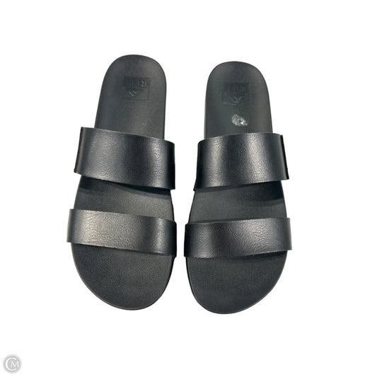 Sandals Flats By Reef In Black, Size: 9