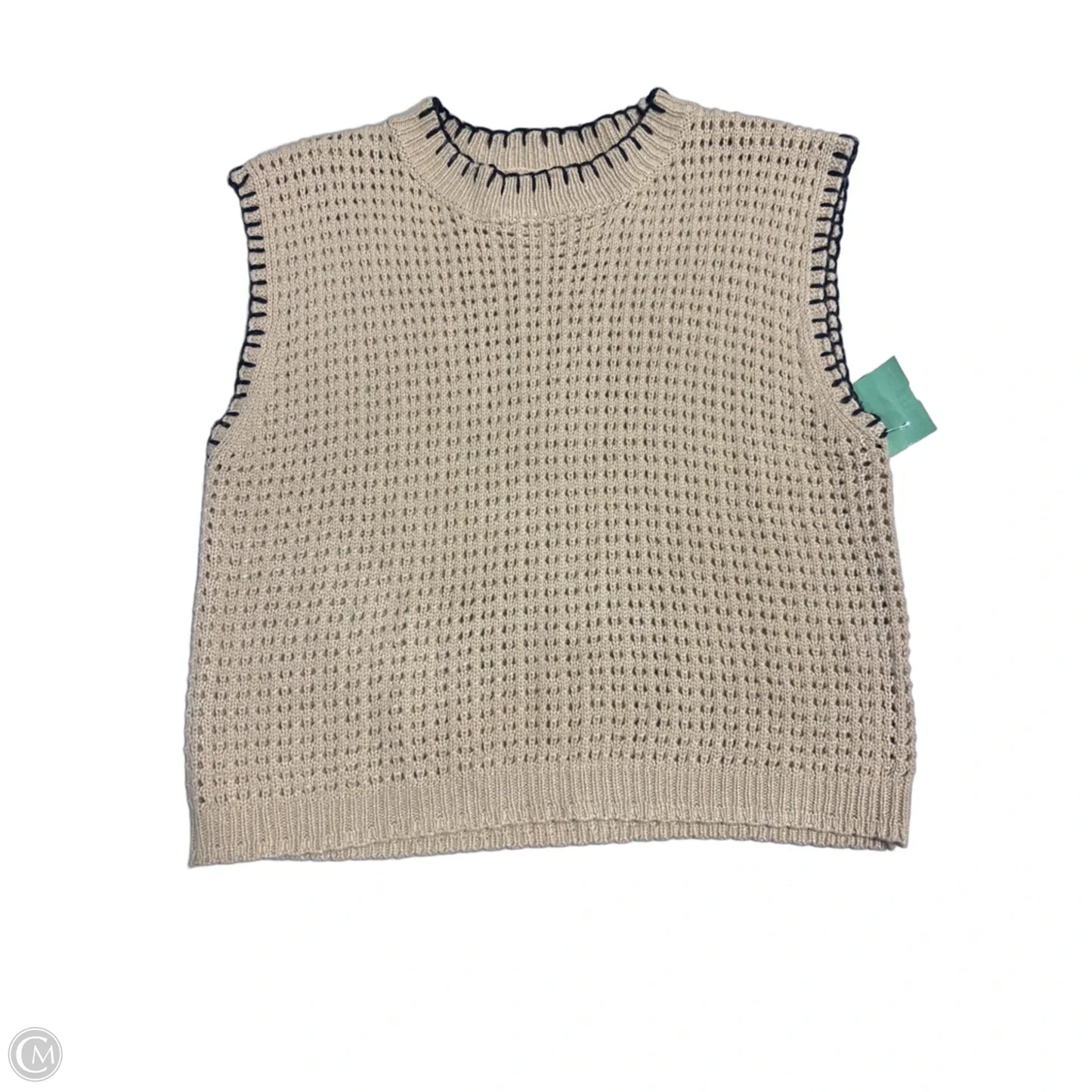 Vest Sweater By La Miel In Tan, Size: S
