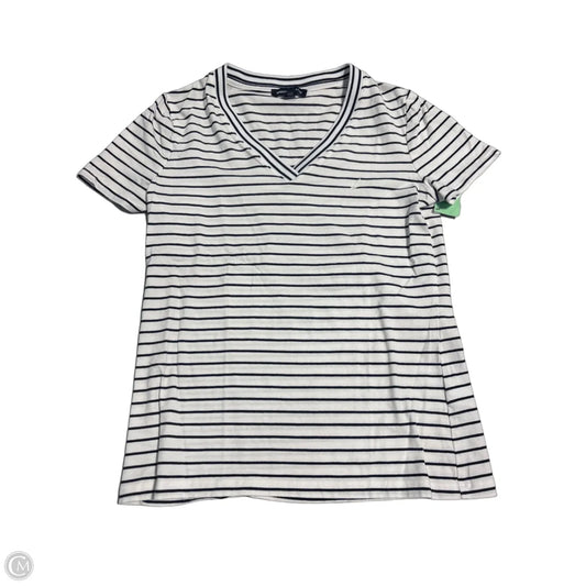 Top Short Sleeve By Nautica In Black & White, Size: S