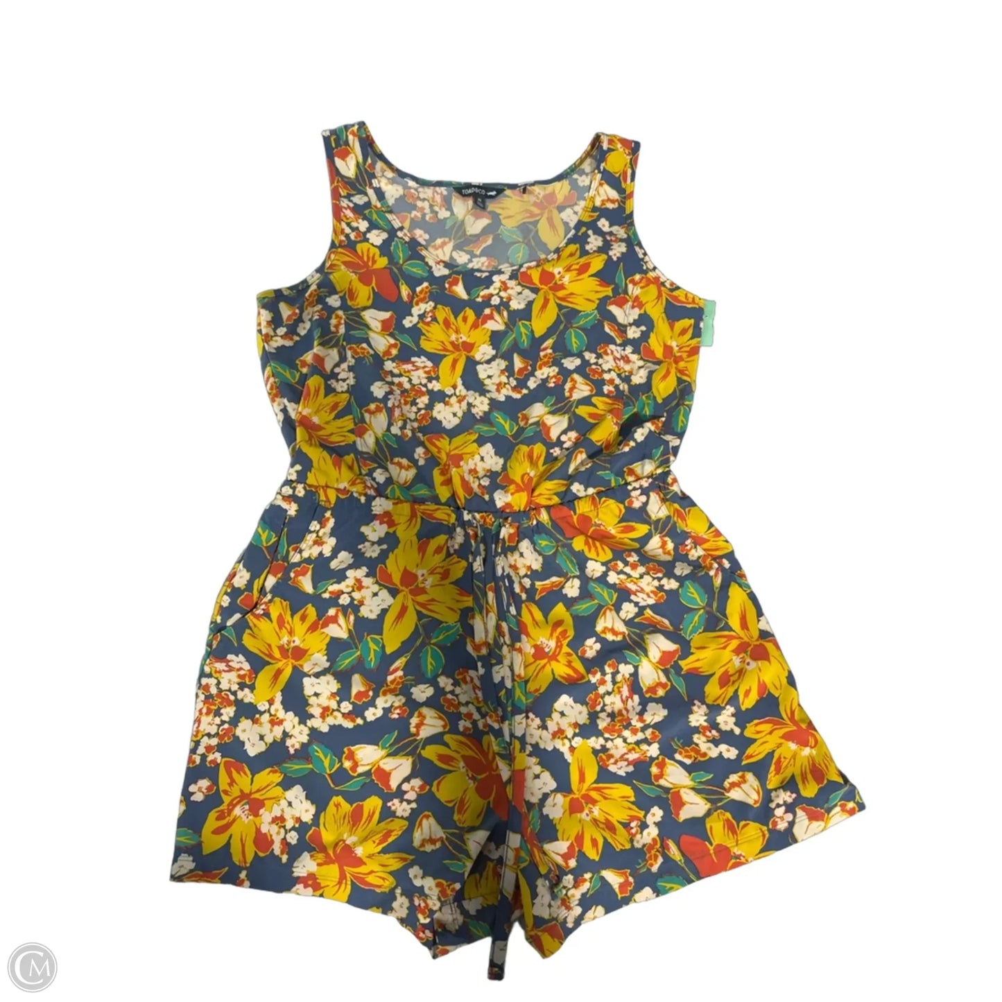 Romper By Toad & Co In Grey & Yellow, Size: M