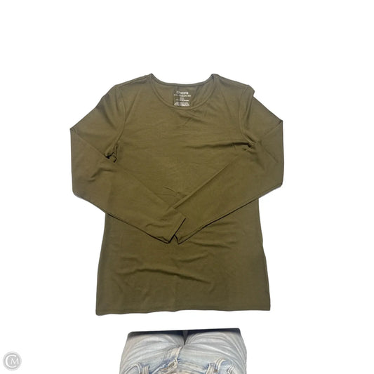 Top Long Sleeve By Chicos In Green, Size: S
