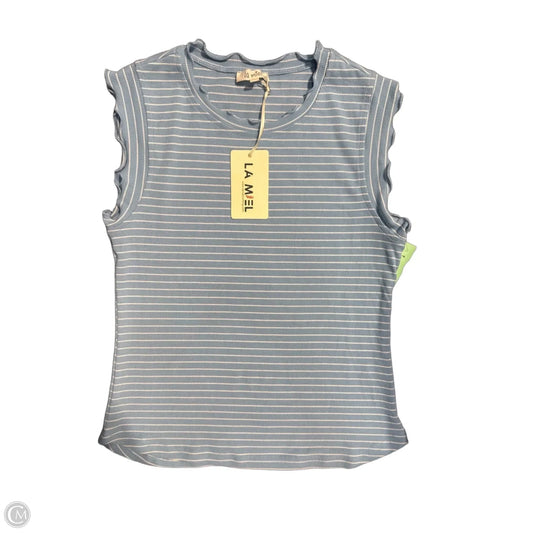 Top Sleeveless By La Miel In Blue, Size: M