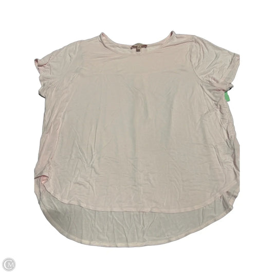Top Short Sleeve By Philosophy In Pink, Size: 3x