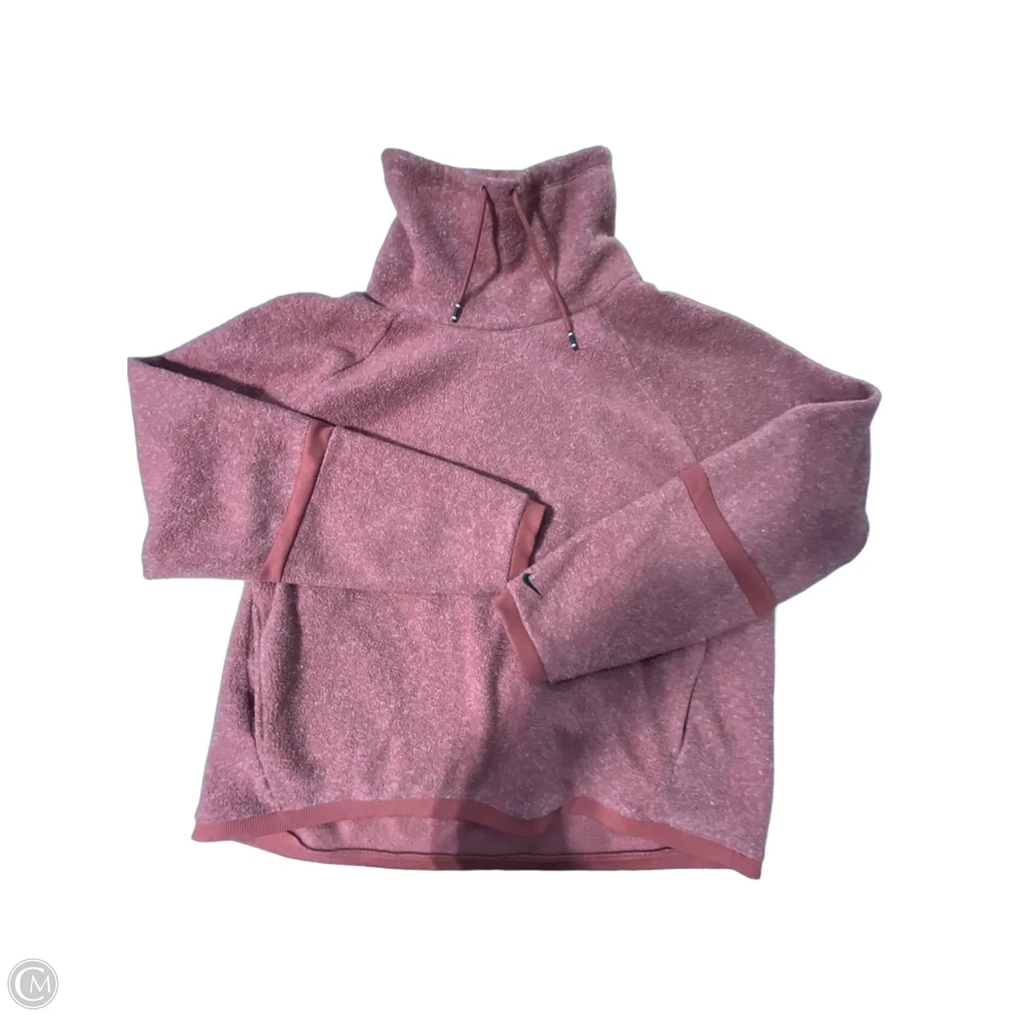 Athletic Sweatshirt Collar By Nike In Red, Size: Xl