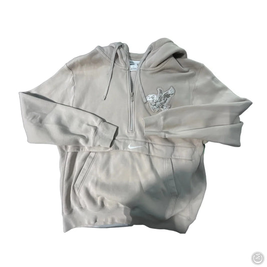 Sweatshirt Collar By Nike In Beige, Size: L
