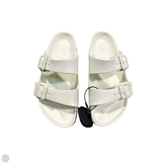Sandals Flats By Birkenstock In Green, Size: 5