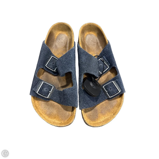 Sandals Flats By Birkenstock In Blue, Size: 5