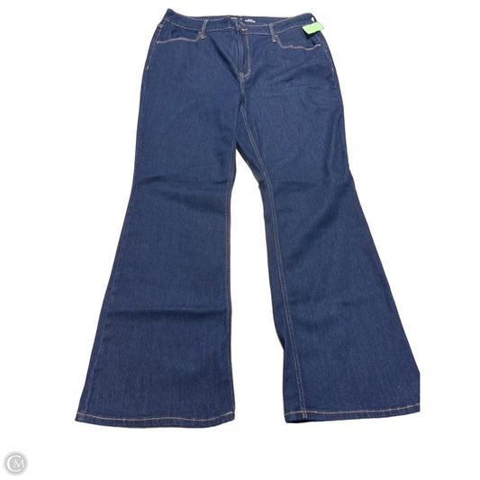 Jeans Flared By Old Navy In Blue Denim, Size: 16