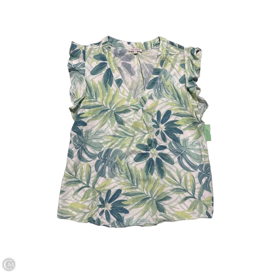 Top Short Sleeve By Anne Carson In Green, Size: L