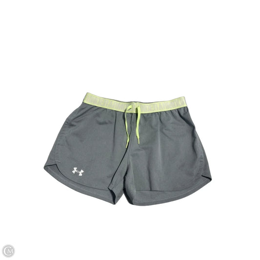Athletic Shorts By Under Armour In Green & Grey, Size: S