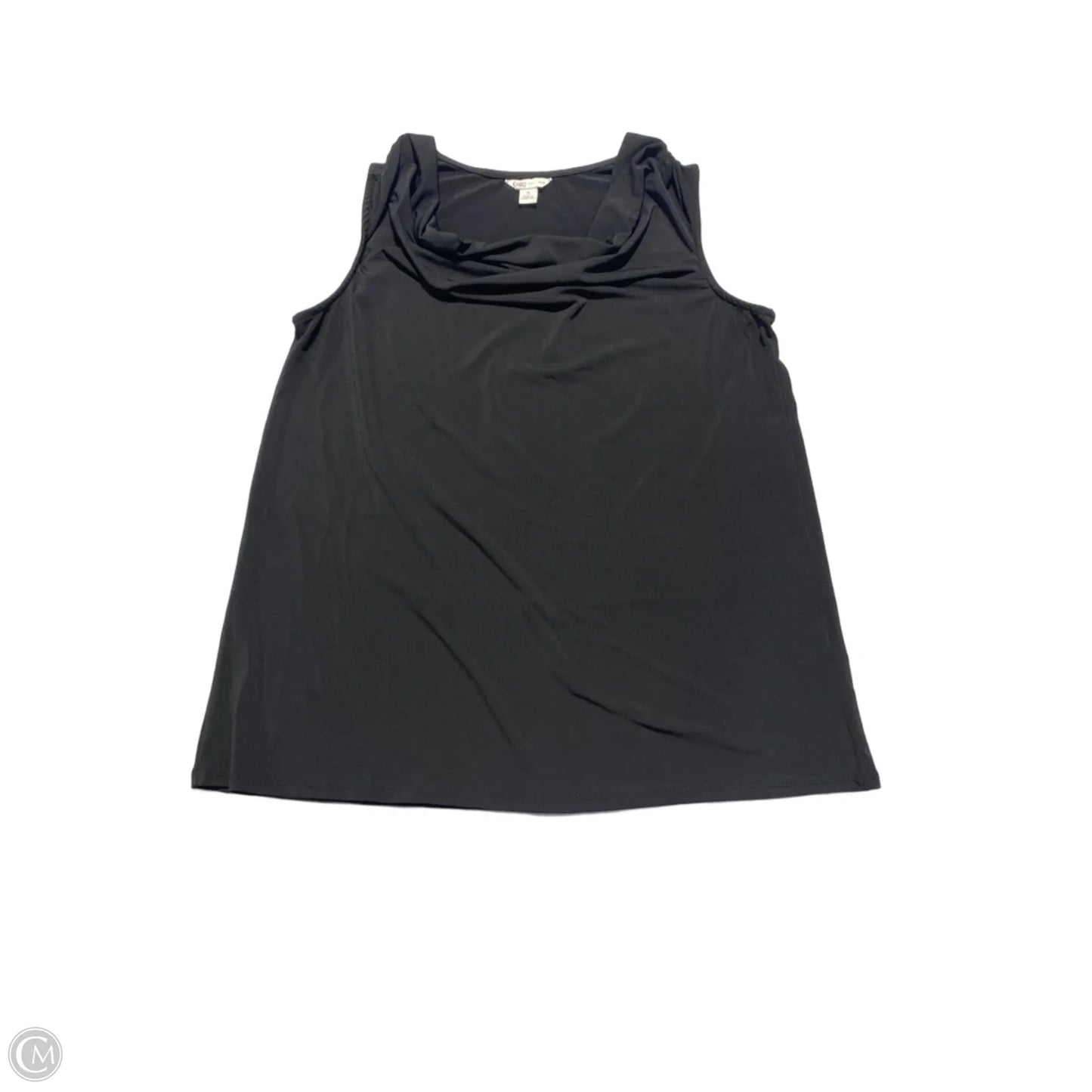 Top Sleeveless By Cato In Black, Size: S