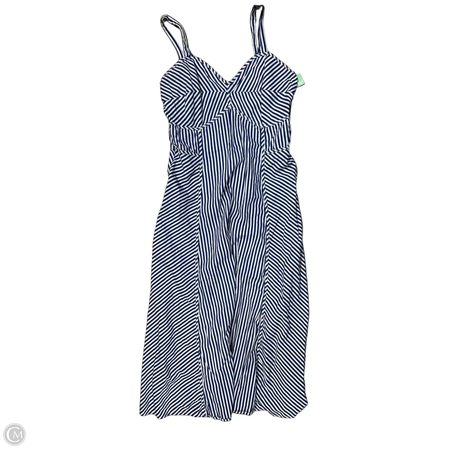 Dress Casual Maxi By Jessica Simpson In Blue & White, Size: Xl