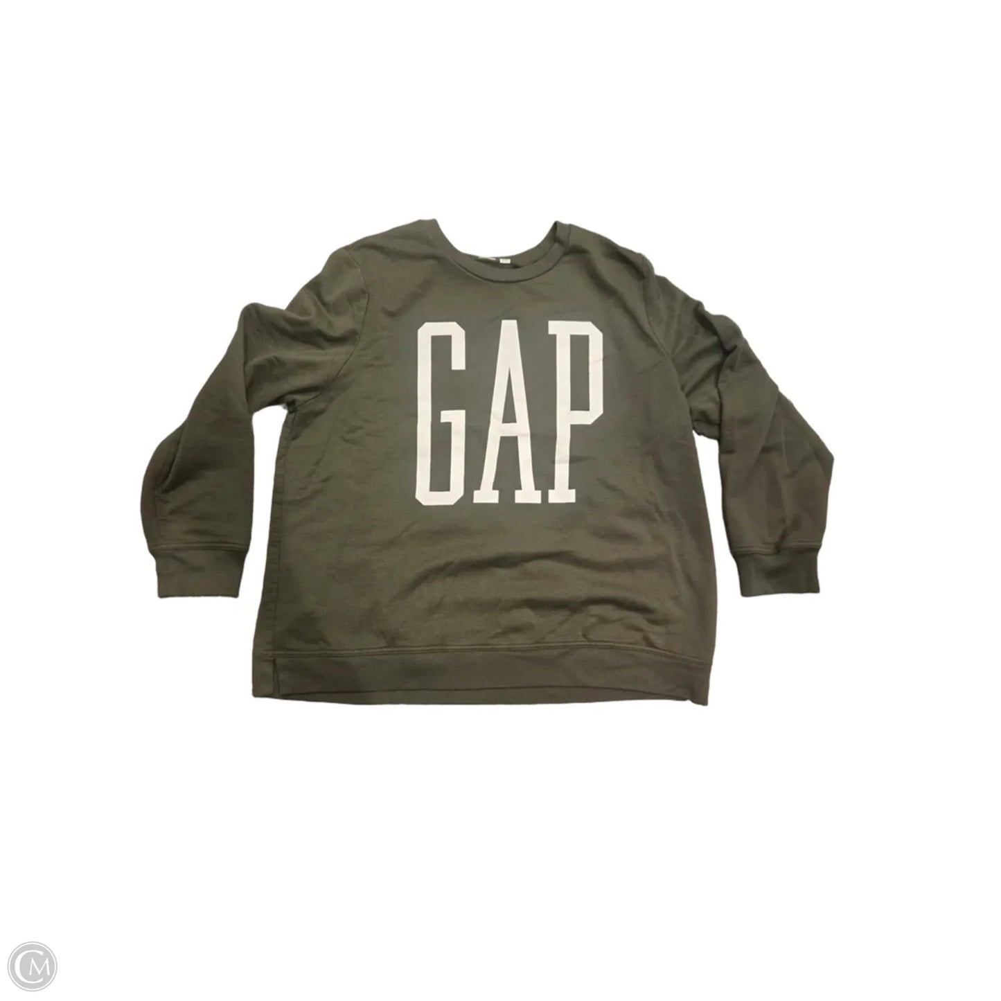 Top Long Sleeve By Gap In Green, Size: Xxl