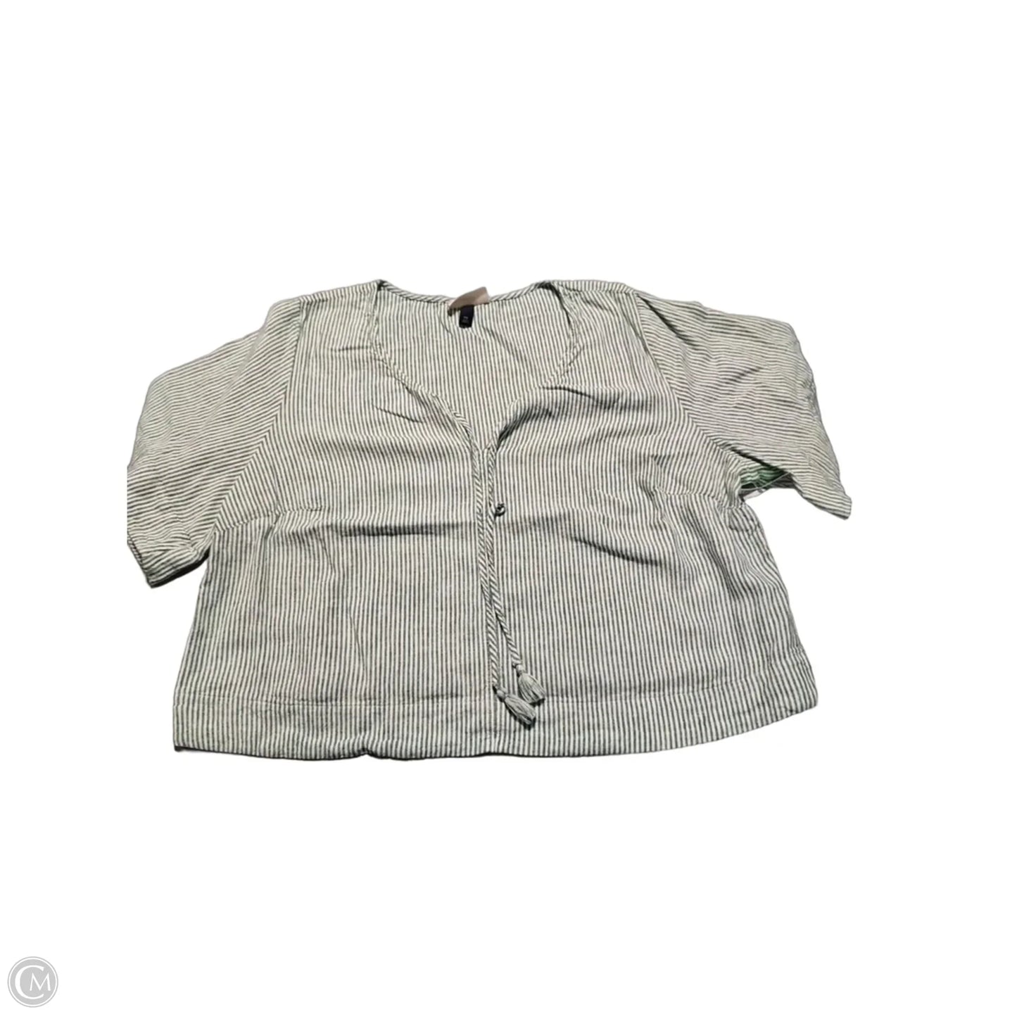 Top Short Sleeve By Universal Thread In Green & White, Size: Xxl