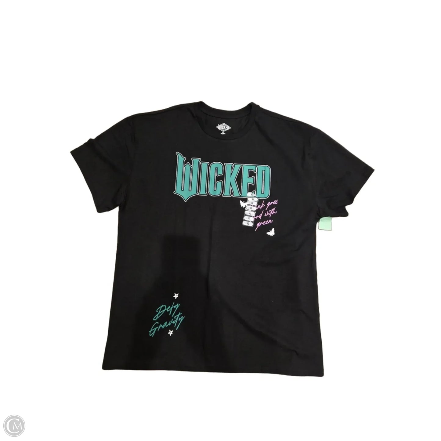 Top Short Sleeve By Cme In Black, Size: Xl