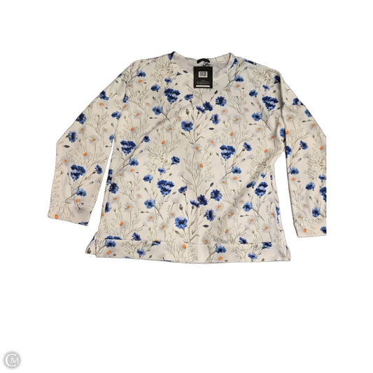Top Long Sleeve By Cmc In Floral Print, Size: 3x
