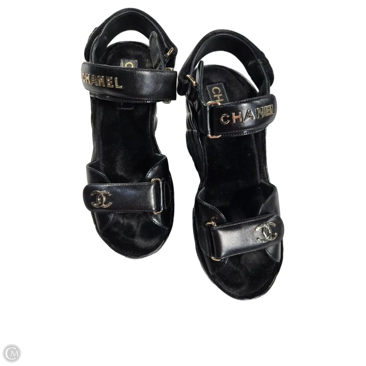 Shoes Luxury Designer By Chanel In Black, Size: 8.5