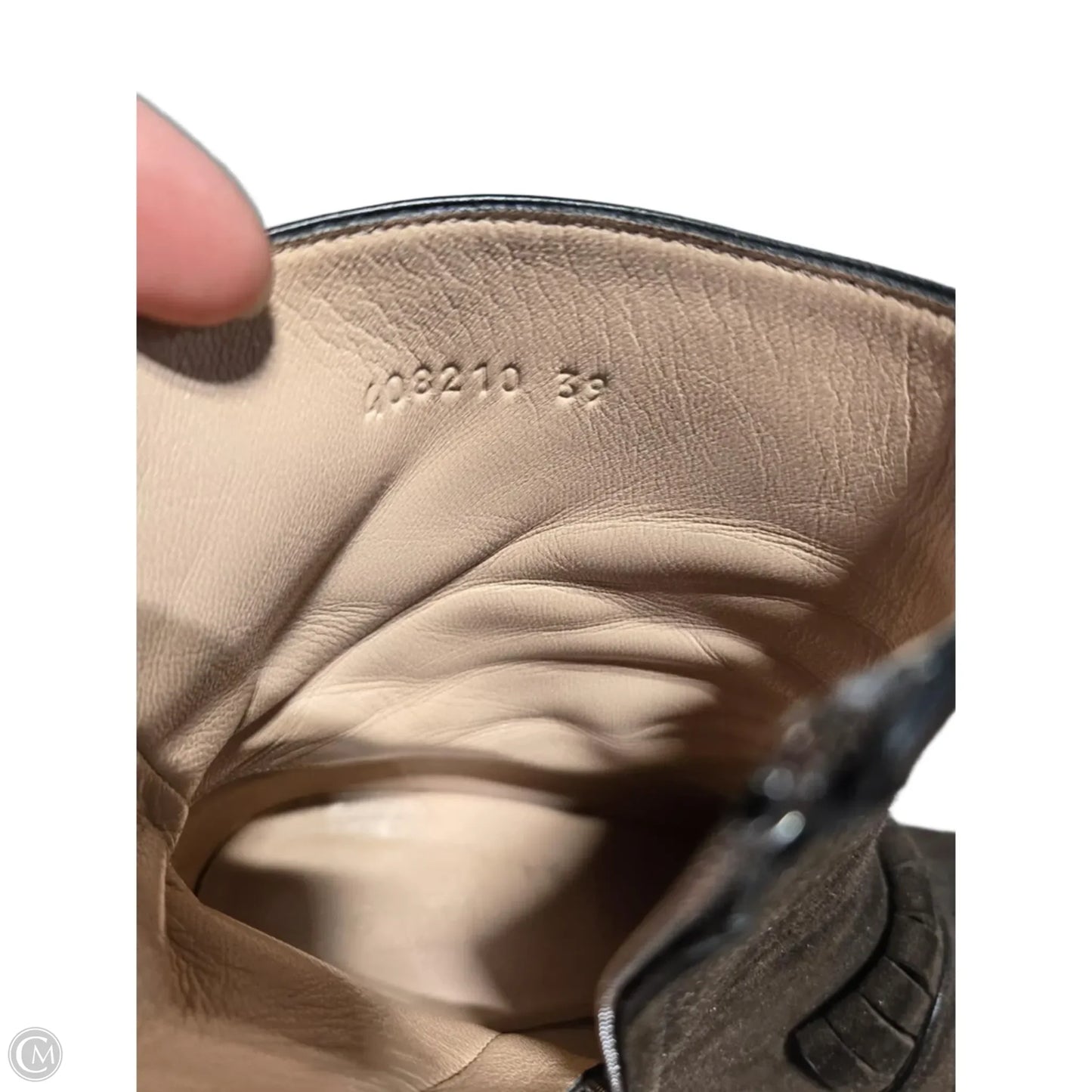 Boots Luxury Designer By Gucci In Brown, Size: 8.5