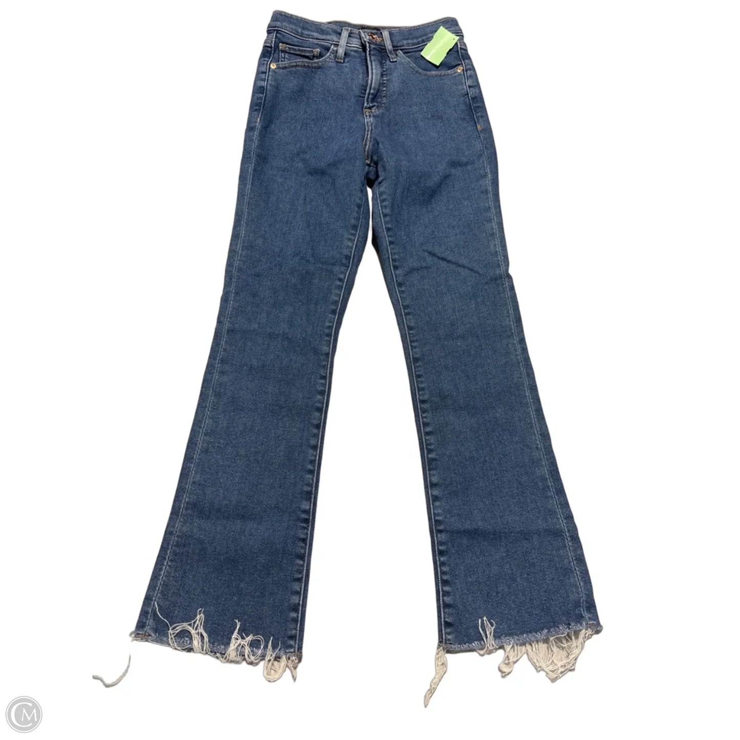 Jeans Straight By Express In Blue Denim, Size: 0