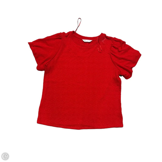 Top Short Sleeve By Lc Lauren Conrad In Red, Size: Xl