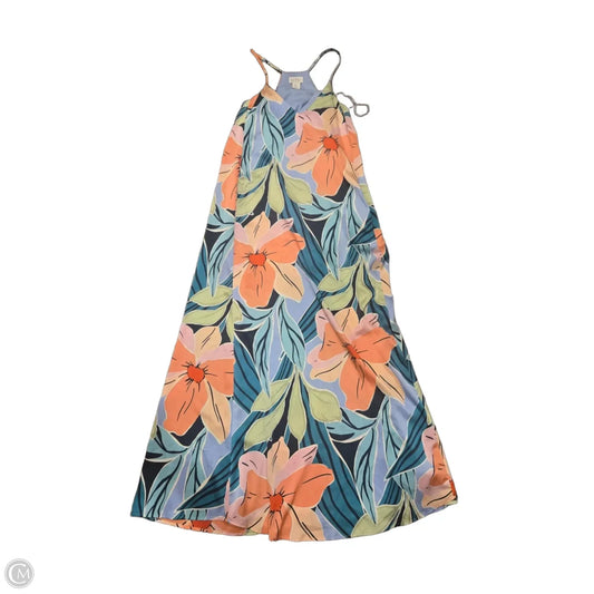 Dress Casual Maxi By Nicole By Nicole Miller In Floral Print, Size: Xs