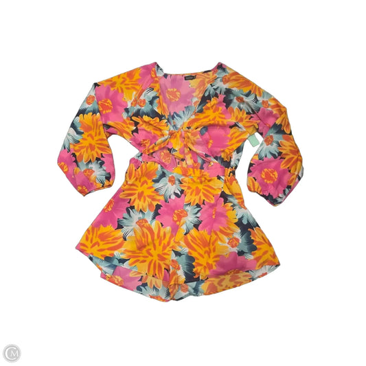 Romper By Boohoo Boutique In Floral Print, Size: 1x