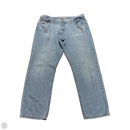 Jeans Boyfriend By Levis In Blue Denim, Size: 16